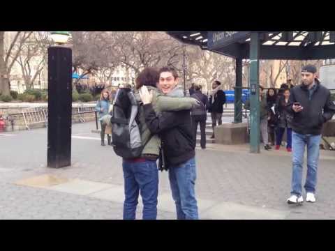 FREE HUGS in NY 2014 from Japan