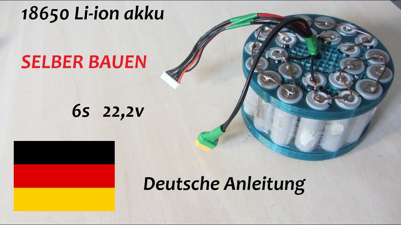 Li-ion Akku selber bauen German/HD - YouTube