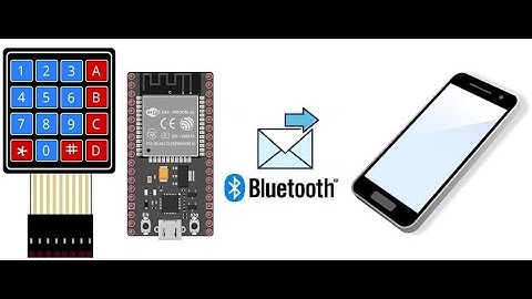 Send message from 4x4 keypad with ESP32 to smartphone via bluetooth