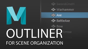 Maya Tutorial - Outliner for scene organization