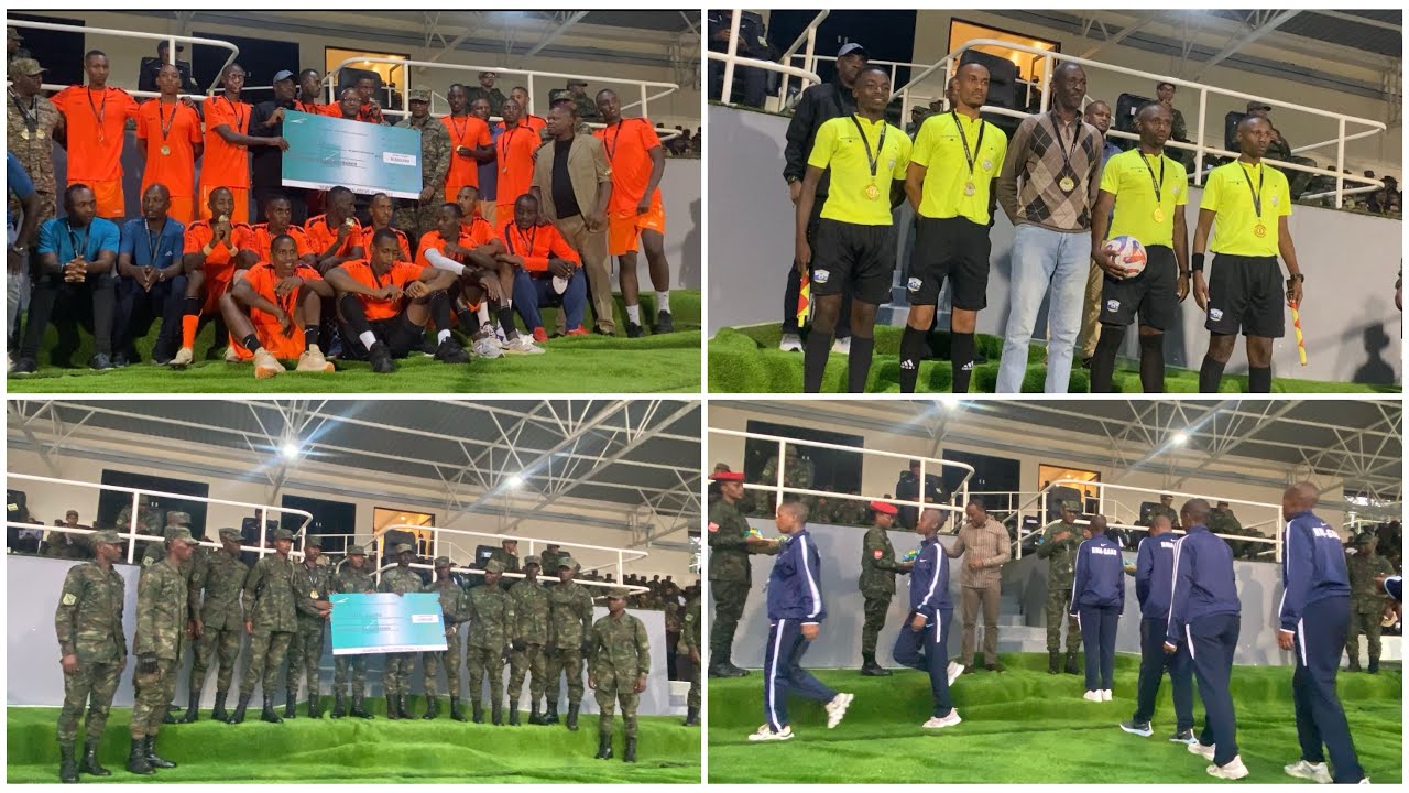 🔴Umuhango wo gutanga ibihembo mu irushanwa ry’Igikombe cy’Intwari mu gice cya Gisirikare Football…