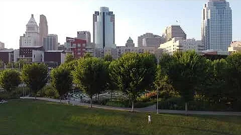 Cincinnati Skyline over the Ohio River