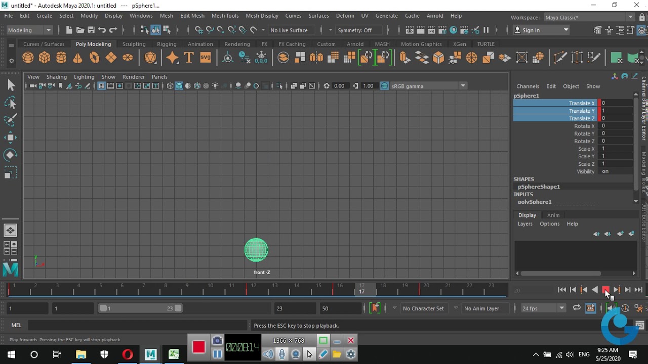 Maya I Animation P1 I Key - YouTube