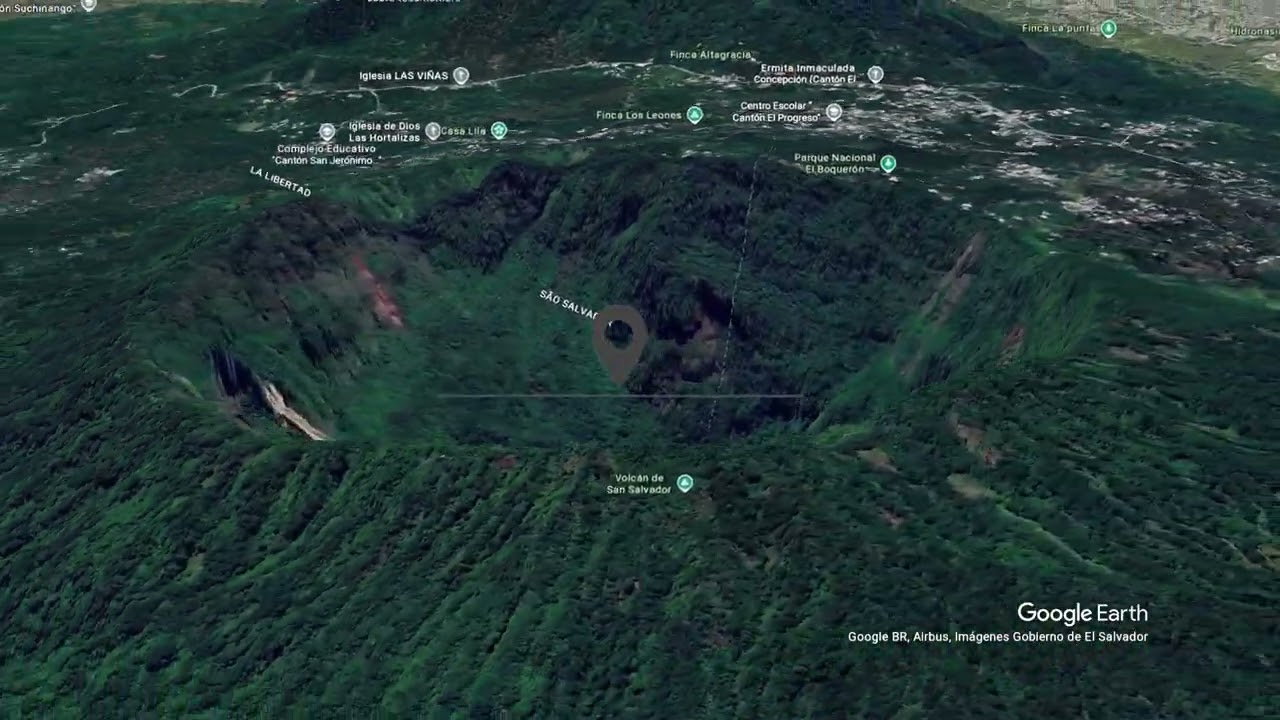 Trilha Virtual Centro do Vulcão Boquerón - San Salvador.