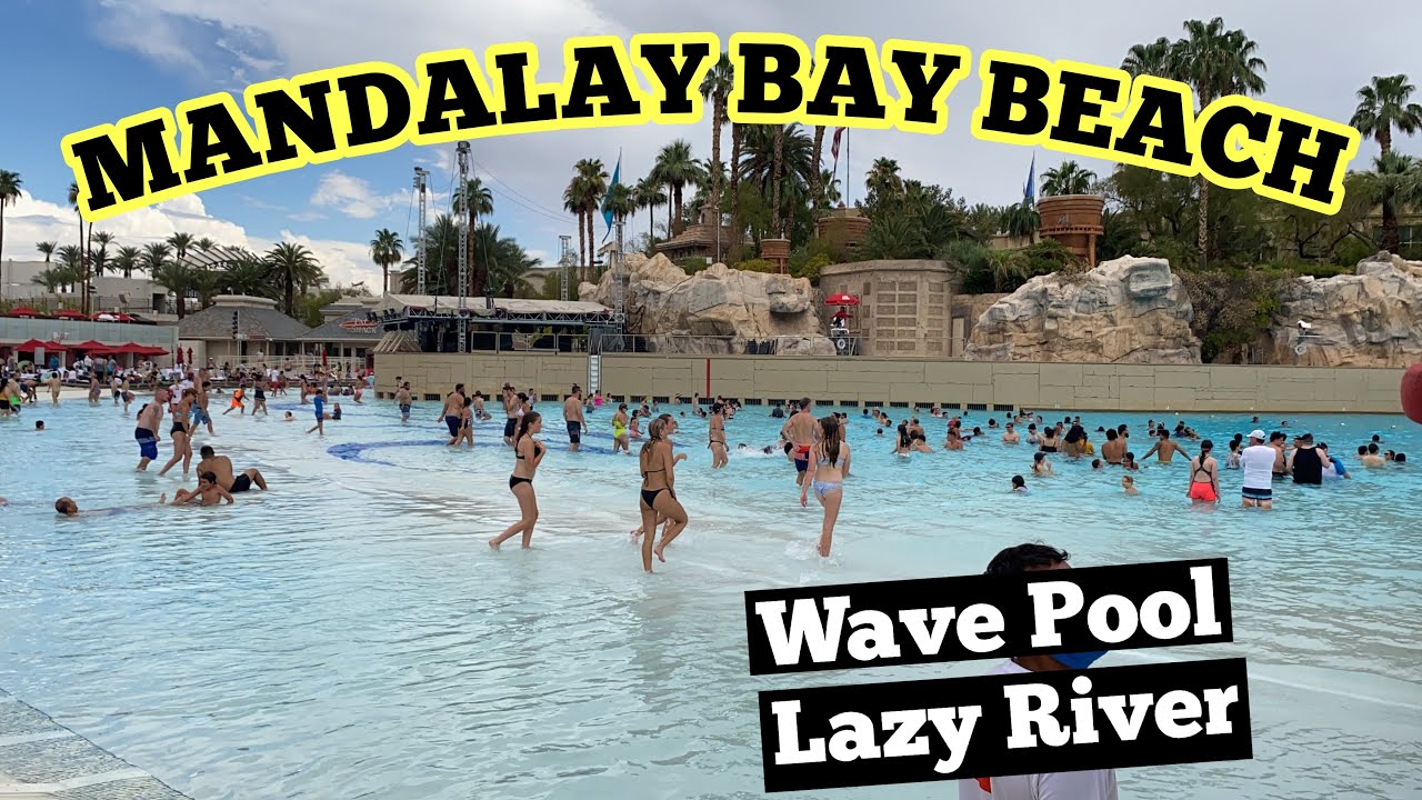 Mandalay Bay Beach Pool and Lazy River Las Vegas #lasvegas #pool #summer  #travel 