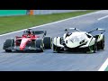 Ferrari f1 2022 f175 vs lamborghini v12 vision gt at monza gp