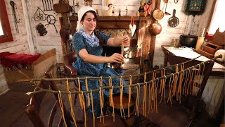 Making Candles in the 1800s |1829 Real Method| Beeswax Candles