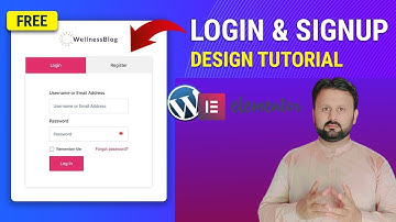 How to Create a Login/User Registration Form in Elementor 2023| kashif