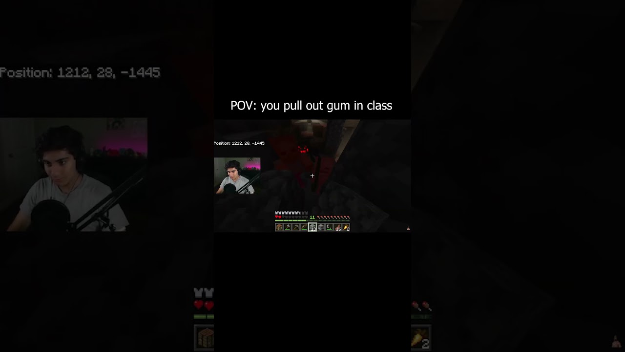 POV: you pull out gum in class