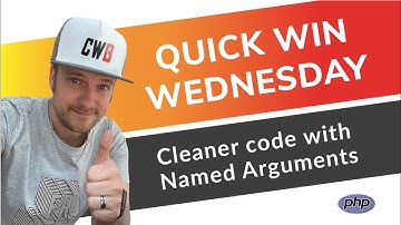 Write cleaner code with Named Arguments in PHP | How to | Tutorial | Quick Win Wednesday #QWW