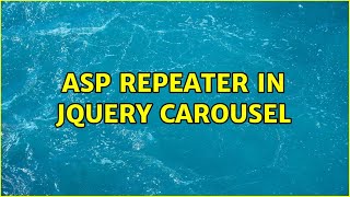 ASP Repeater in JQuery Carousel