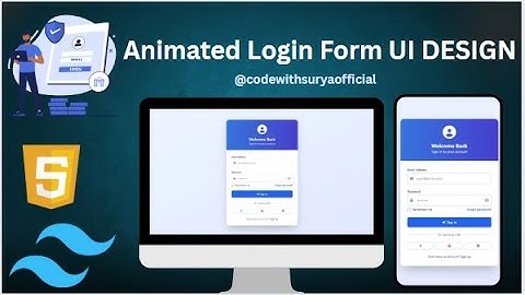 🔴 Create a Stunning Animated Login Form Using Tailwind CSS