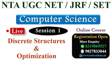 Unit 1 | Discrete Structures and Optimization | Computer Science | NTA UGC NET/JRF/SET Paper 2