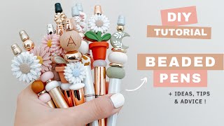 Easy Beaded Pen Tutorial | DIY Beadable Pens | Silicone & Acrylic Beads