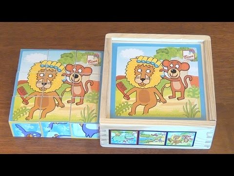 Распаковка Кубики Веселые животные Cubo Bino