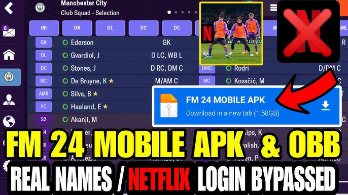 Football Manager 2024 Mobile (FM 24) 15.1.1 Apk Obb (Real Names) 