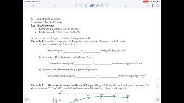 MTH 261 Section 1.3 Example 1 and 2