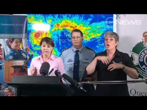 Queensland Premier Anna Bligh provides an update on cyclone Yasi, just hours before it makes landfall.