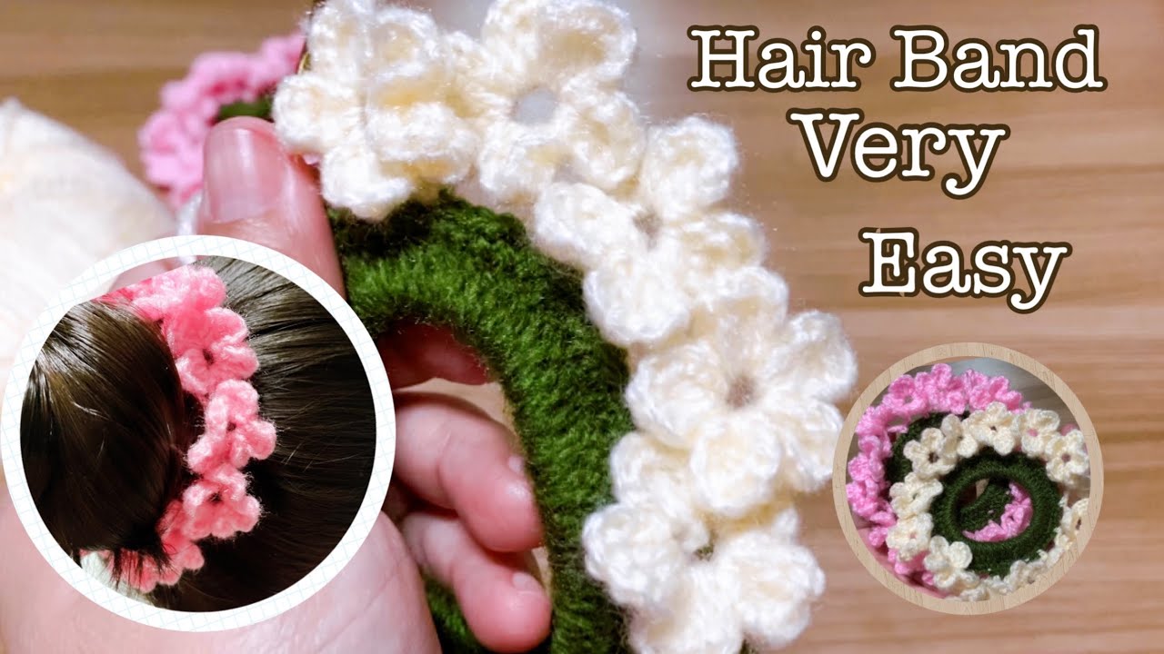 CROCHET: How to Crochet Hair Band / Crochet Scrunchie / DIY Hair band