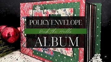 Make a Festive Envelope Album! Deck the Halls Album Kit Walkthrough
