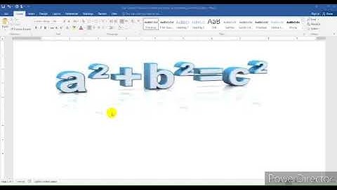 How to write Mathematical Formula and Equation in MS Word 2010