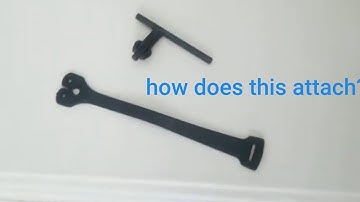 How to attach the chuck key to a drill