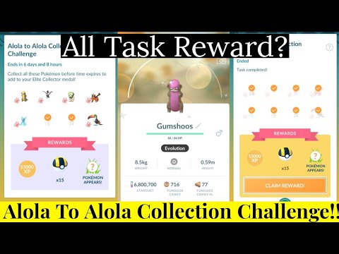 All Alola to Alola Special Research tasks and rewards in Pokemon GO
