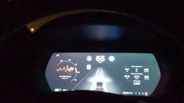 Tesla Model X Autopilot 2.0 v 8.1 in heavy rain.