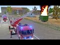 Emergency Call 112 Fire Fighting Simulation - Ladder Truck in Action! 4K