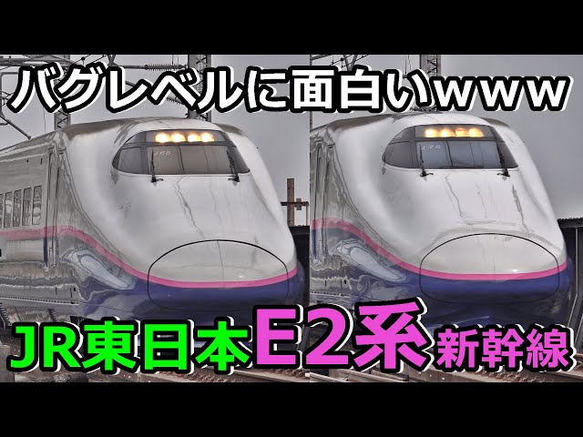 3 types] JR East E2 Series Shinkansen is so funny it's almost