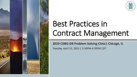 Best Practices in Contract Management