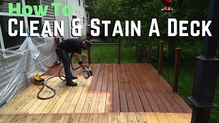 How To Clean And Stain A Deck