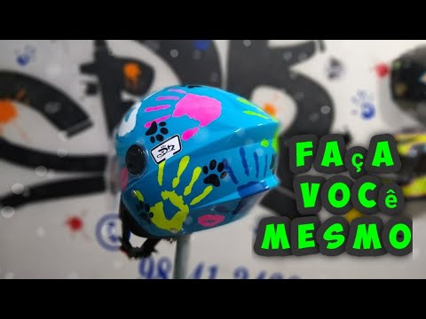 como personalizar seu capacete 😍