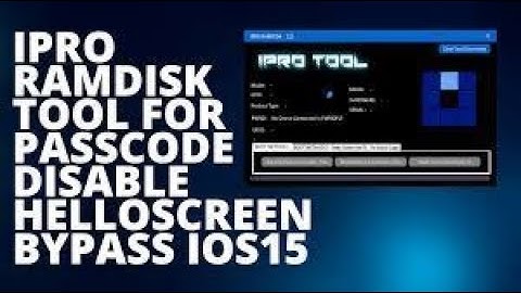 iOS15 iCloud Bypass | IPRO RAMDISK WINDOWS TOOL | Hello Screen & Passcode Disable