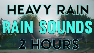 'Rain Sounds' 2hrs of Heavy Rain from Inside a Car 'Sleep Video'