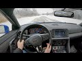 2021 Nissan GT-R - POV Snow Drive (Binaural Audio)