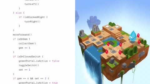 Swift Playgrounds: Corners of the World: Code Solution and Run