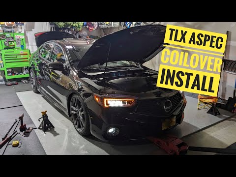 Acura TLX Aspec Coilovers and rear Camber Kit Step by Step Install