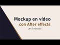 Mockup en vídeo en 1 minuto! Cafeydiseño