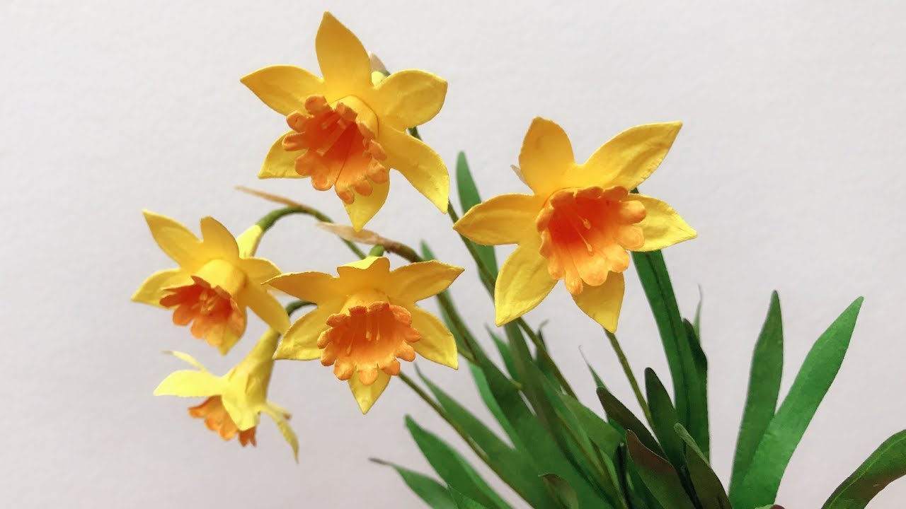 abc tv how to make mini narcissus paper flower flower how to make a paper narcissus flower