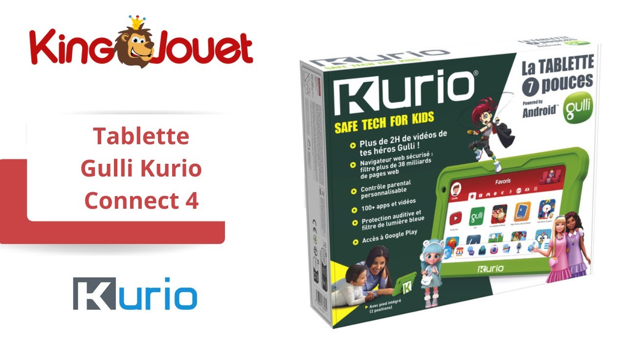 Tablette Gulli Kurio Connect 4 Taldec : King Jouet, Ordinateurs et jeux  interactifs Taldec - Jeux et jouets éducatifs