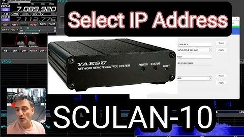 Yaesu SCULAN10 - Switch iP to Wifi (FT710/101D/DX10