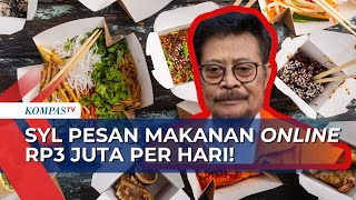 Saksi Korupsi Kementan Ungkap Syahrul Yasin Pesan Makan Online Rp3 juta per Hari ke Rumah Dinas