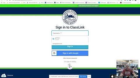 Logging into Classlink