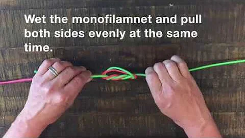 How to attach tippet to your fly leader :  The Double Surgeons Knot