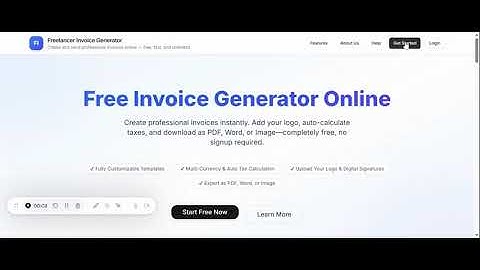 Free Invoice Generator for Freelancers & Small Businesses — No Signup Needed!