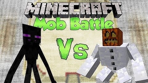MUTANT ENDERMAN Vs MUTANT SNOW GOLEM | Minecraft Mob Battles (mutant creatures)