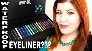 Waterproof Eyeliner? MAKEUP FOREVER Aqua XL Eye Pencils Swatches - YouTube