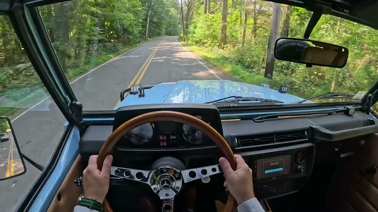 1992 Mercedes Benz 250GD Wolf Geländewagen Convertible POV Driving Video
