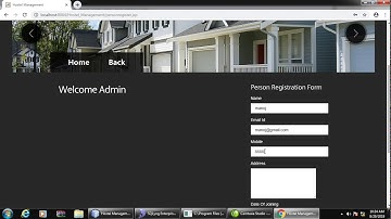 Hostel Management  System Java Project